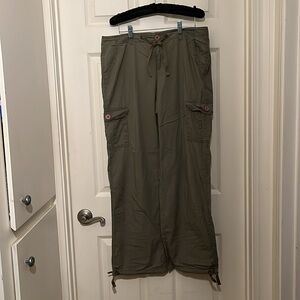 DKNY Womens Lightweight Cargo Size 6 Front Rise Zippered Drawstring 6-Pocket